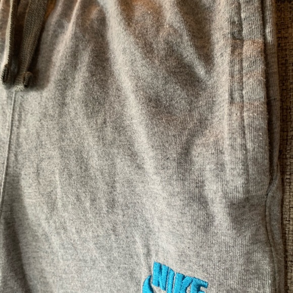Nike Cotton Jogger Set Kids Light Grey w/Blue Logo - Picture 10 of 13